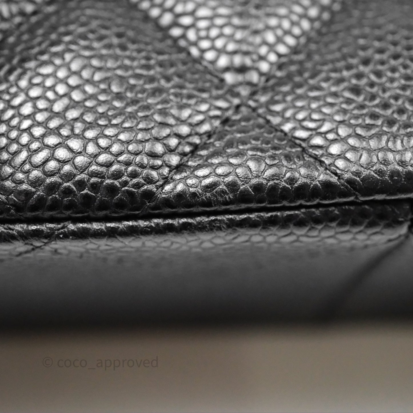 Chanel Quilted Jumbo Double Flap Black Caviar Gold Hardware
