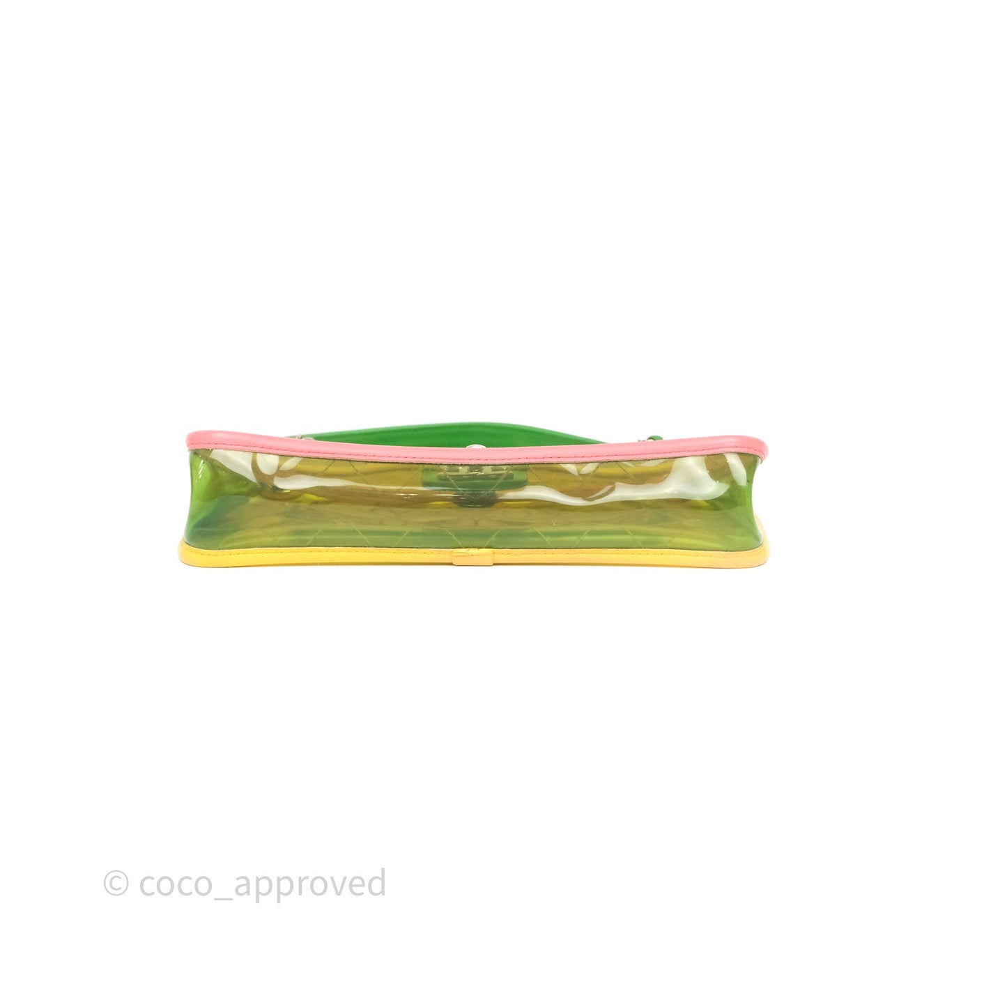 Chanel Coco Splash Flap Bag PVC Lambskin Pink/Yellow/Green Silver Hardware