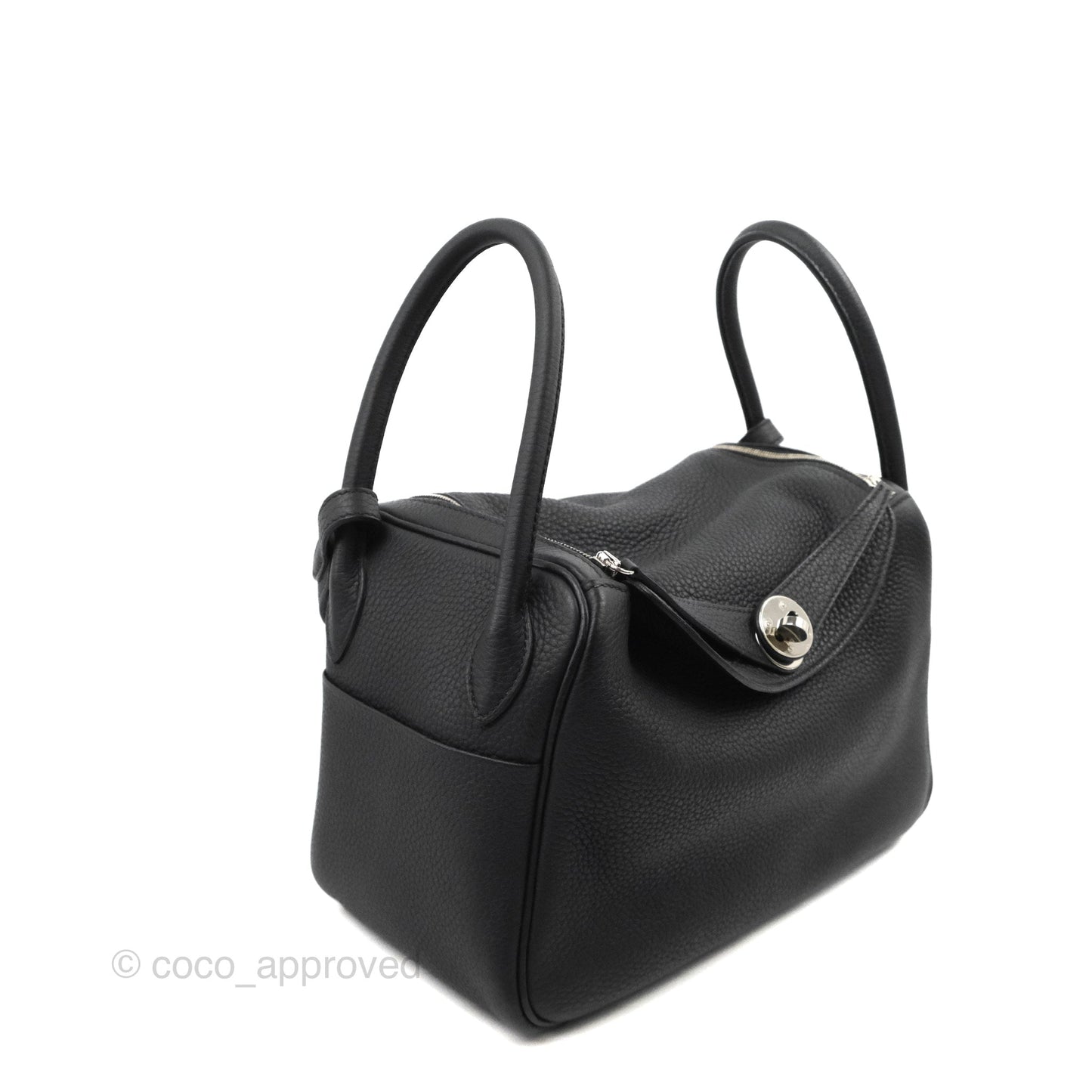 Hermès Lindy 26 Black Taurillon Clemence Palladium Hardware