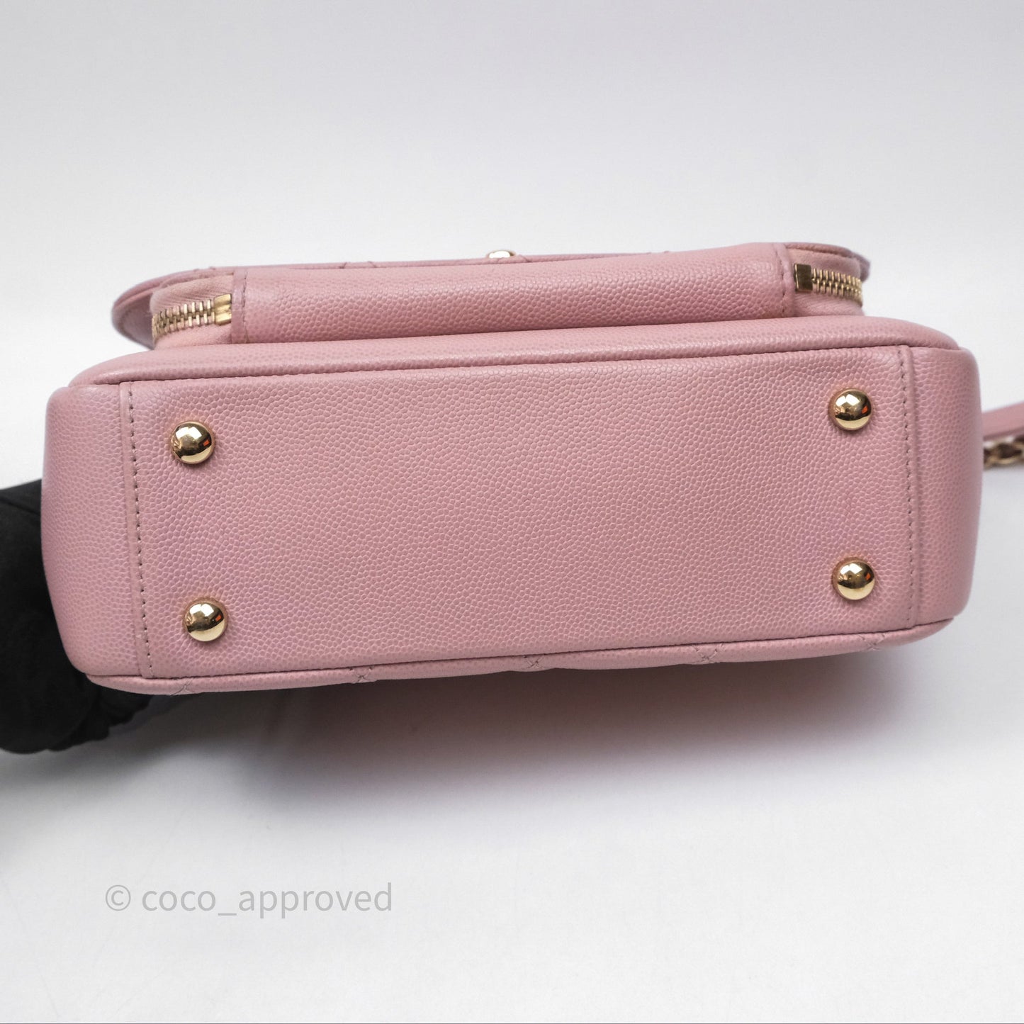Chanel Quilted Medium Business Affinity Flap Pink Caviar Gold Hardware