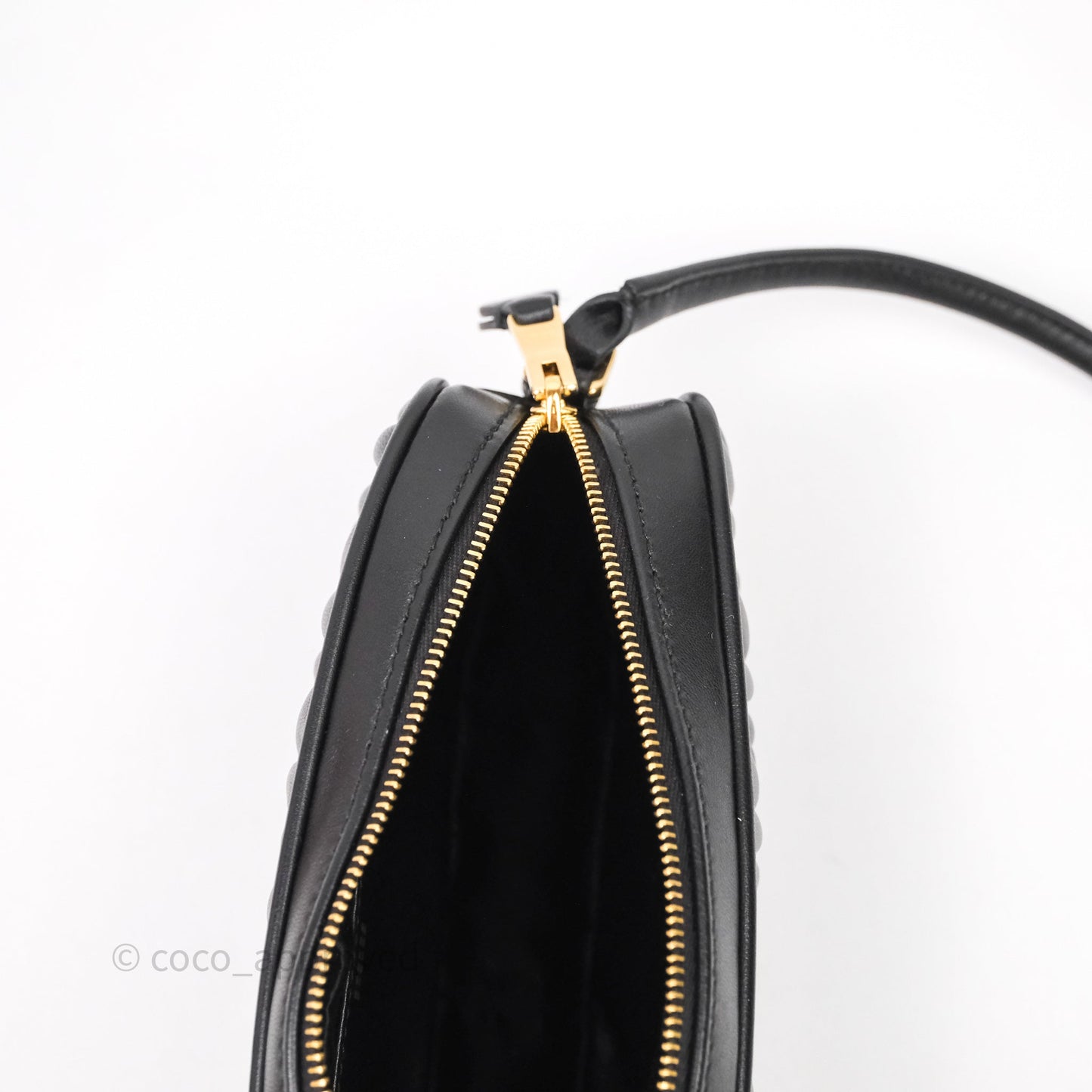 Miu Miu Matelassé Nappa Leather Shoulder Black Bag