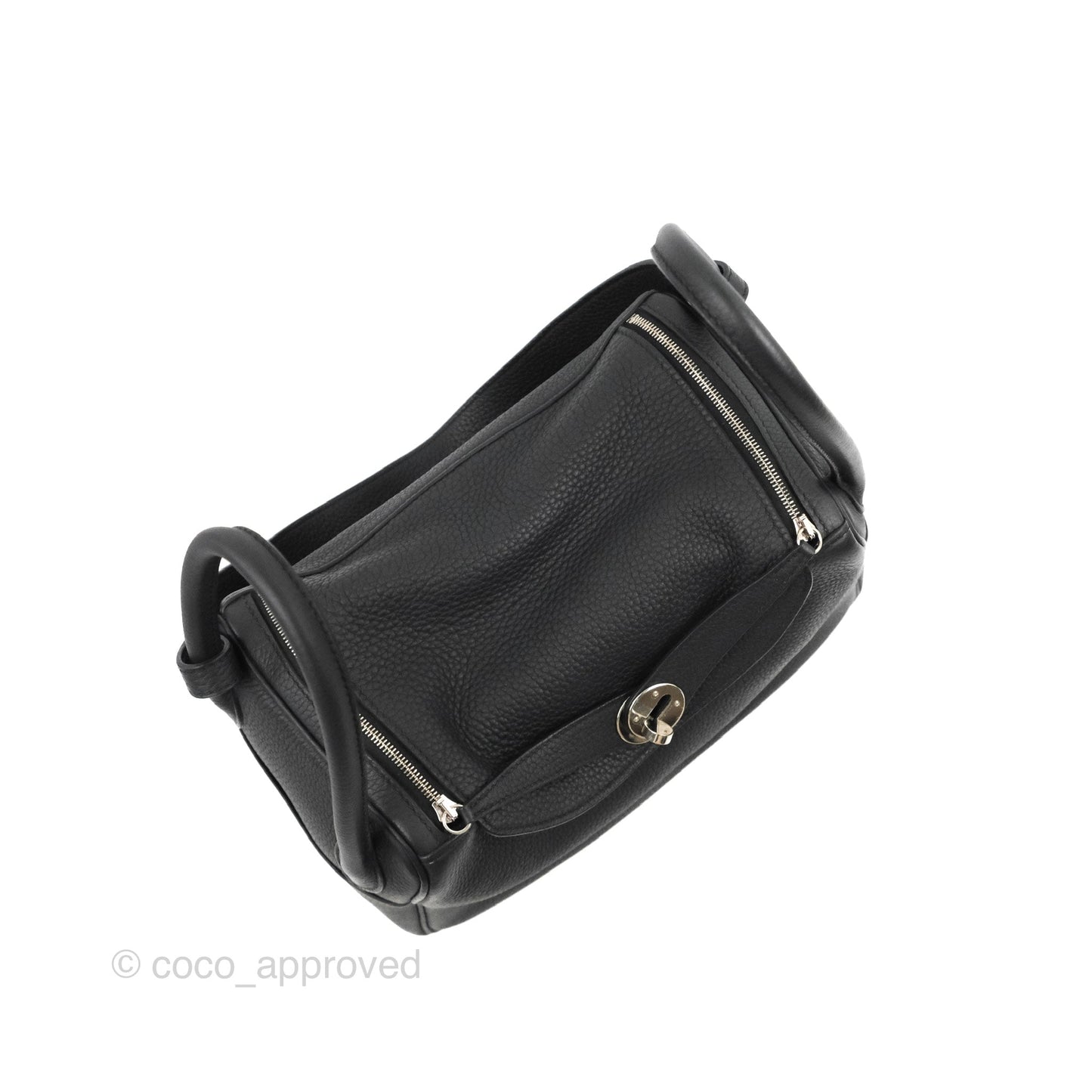 Hermès Lindy 26 Black Taurillon Clemence Palladium Hardware