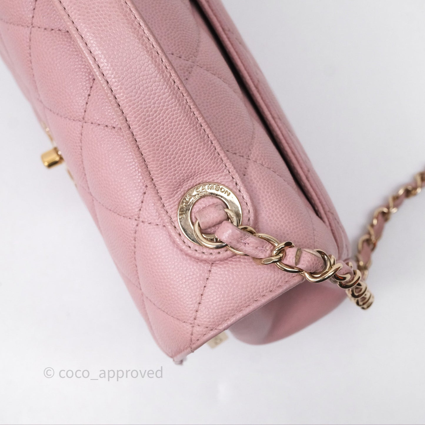Chanel Quilted Medium Business Affinity Flap Pink Caviar Gold Hardware