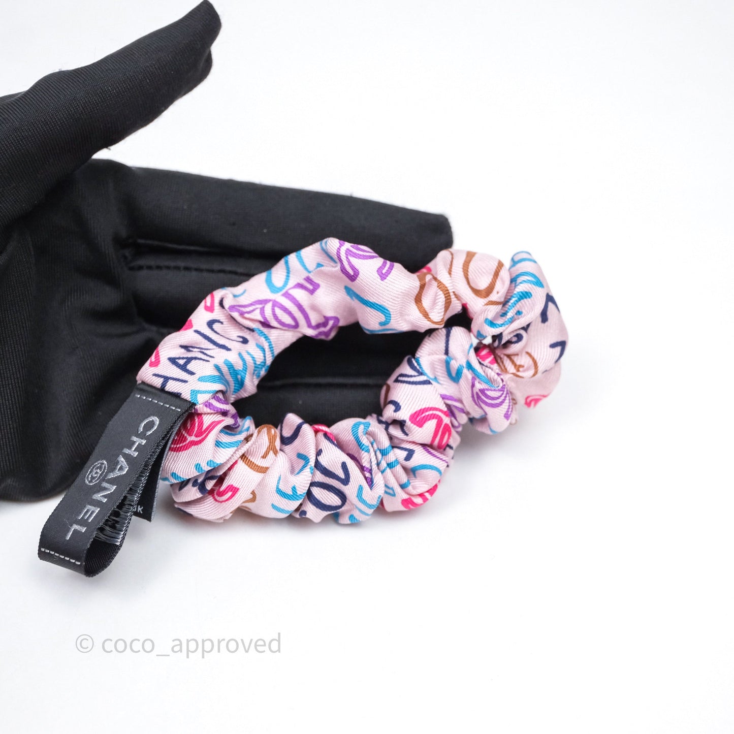 Chanel Bow Silk Hair Accessory Pink