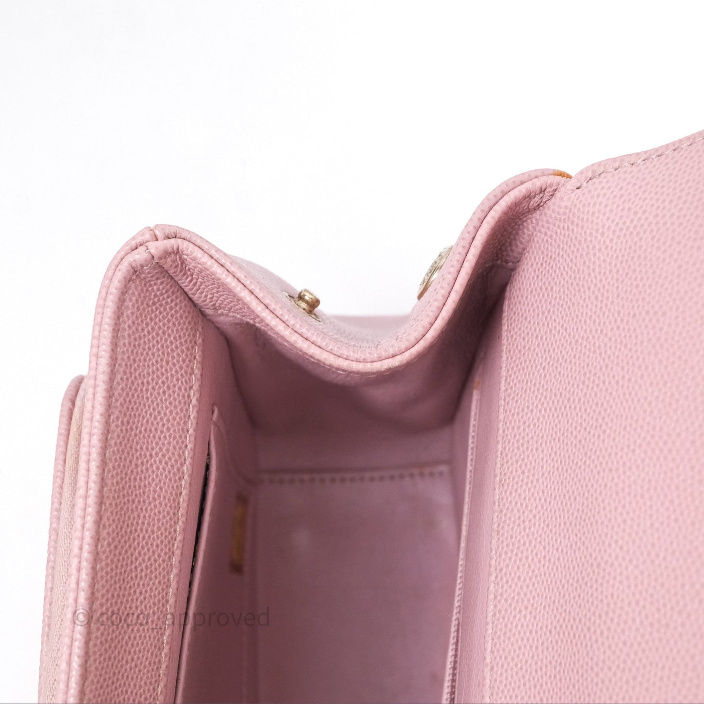 Chanel Quilted Medium Business Affinity Flap Pink Caviar Gold Hardware
