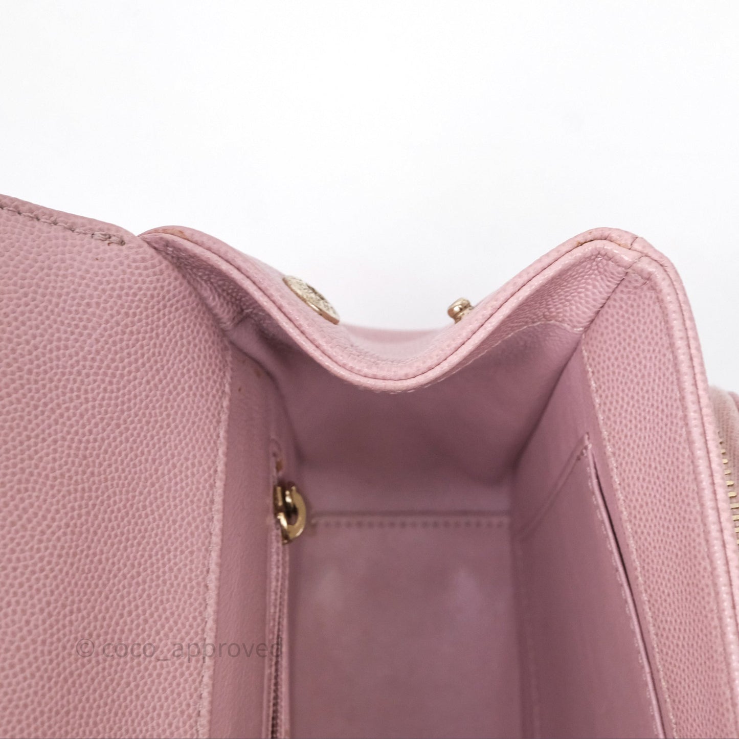 Chanel Quilted Medium Business Affinity Flap Pink Caviar Gold Hardware