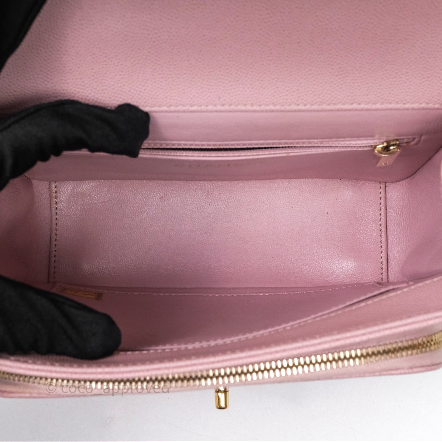 Chanel Quilted Medium Business Affinity Flap Pink Caviar Gold Hardware