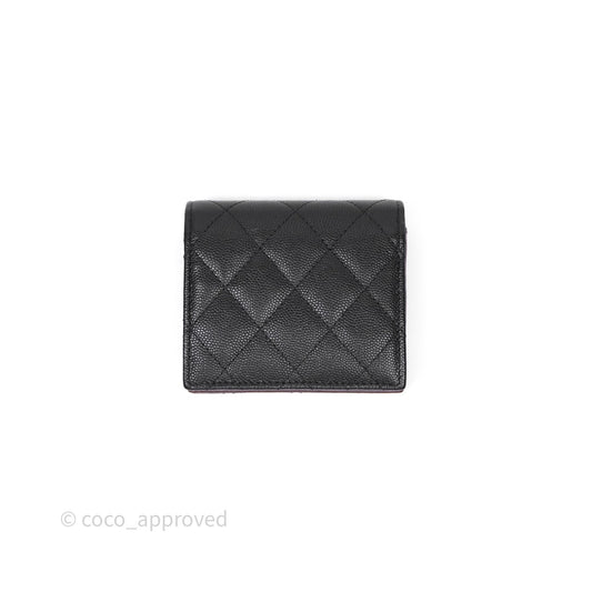 Chanel CC Wallet Black Caviar Gold Hardware