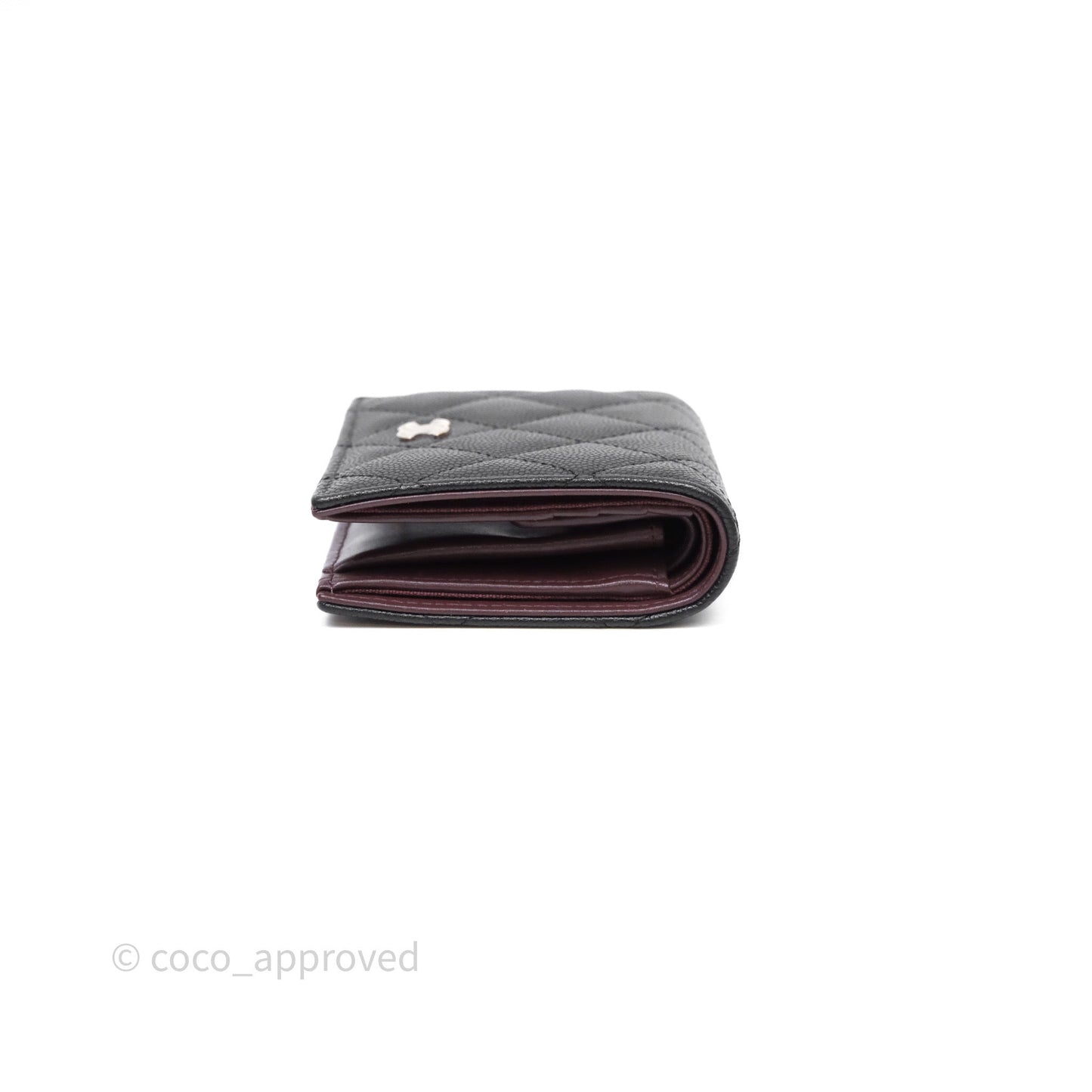 Chanel CC Wallet Black Caviar Gold Hardware