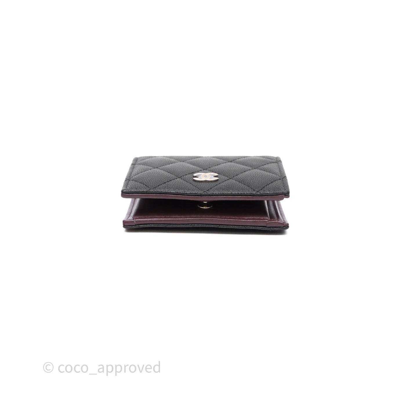 Chanel CC Wallet Black Caviar Gold Hardware