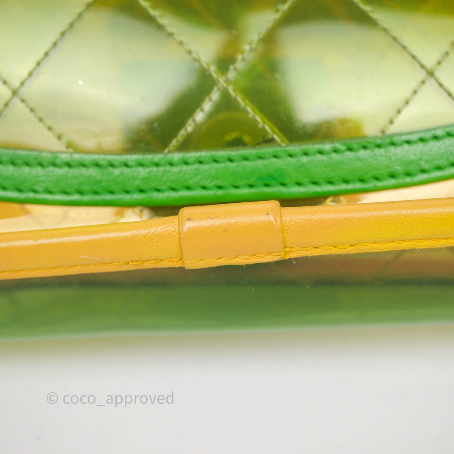 Chanel Coco Splash Flap Bag PVC Lambskin Pink/Yellow/Green Silver Hardware