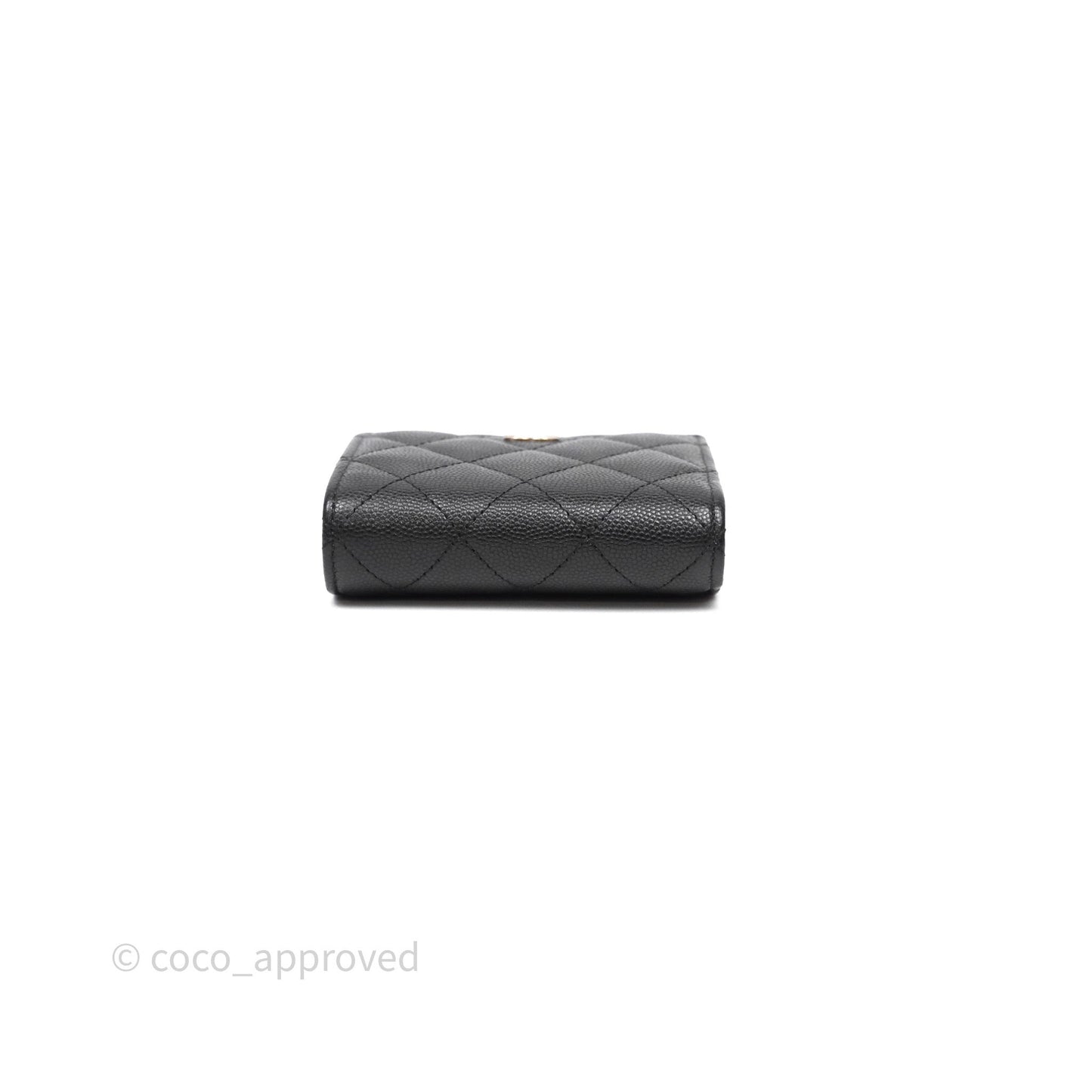 Chanel CC Wallet Black Caviar Gold Hardware