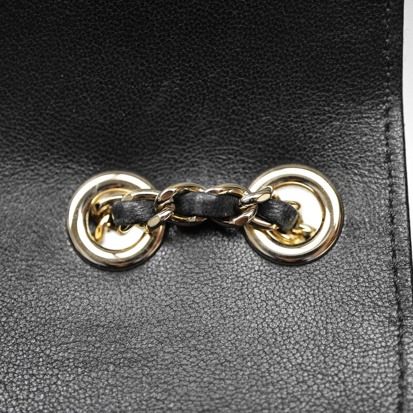 Chanel Beauty Lock Flap Bag Black Calfskin Gold Hardware