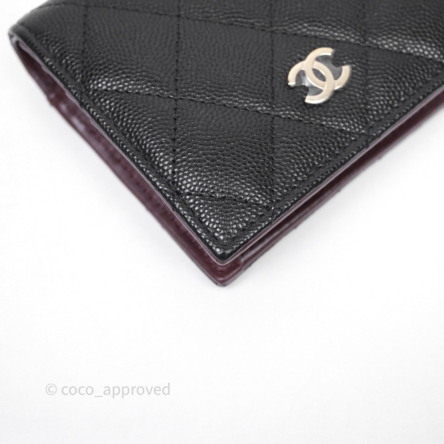 Chanel CC Wallet Black Caviar Gold Hardware