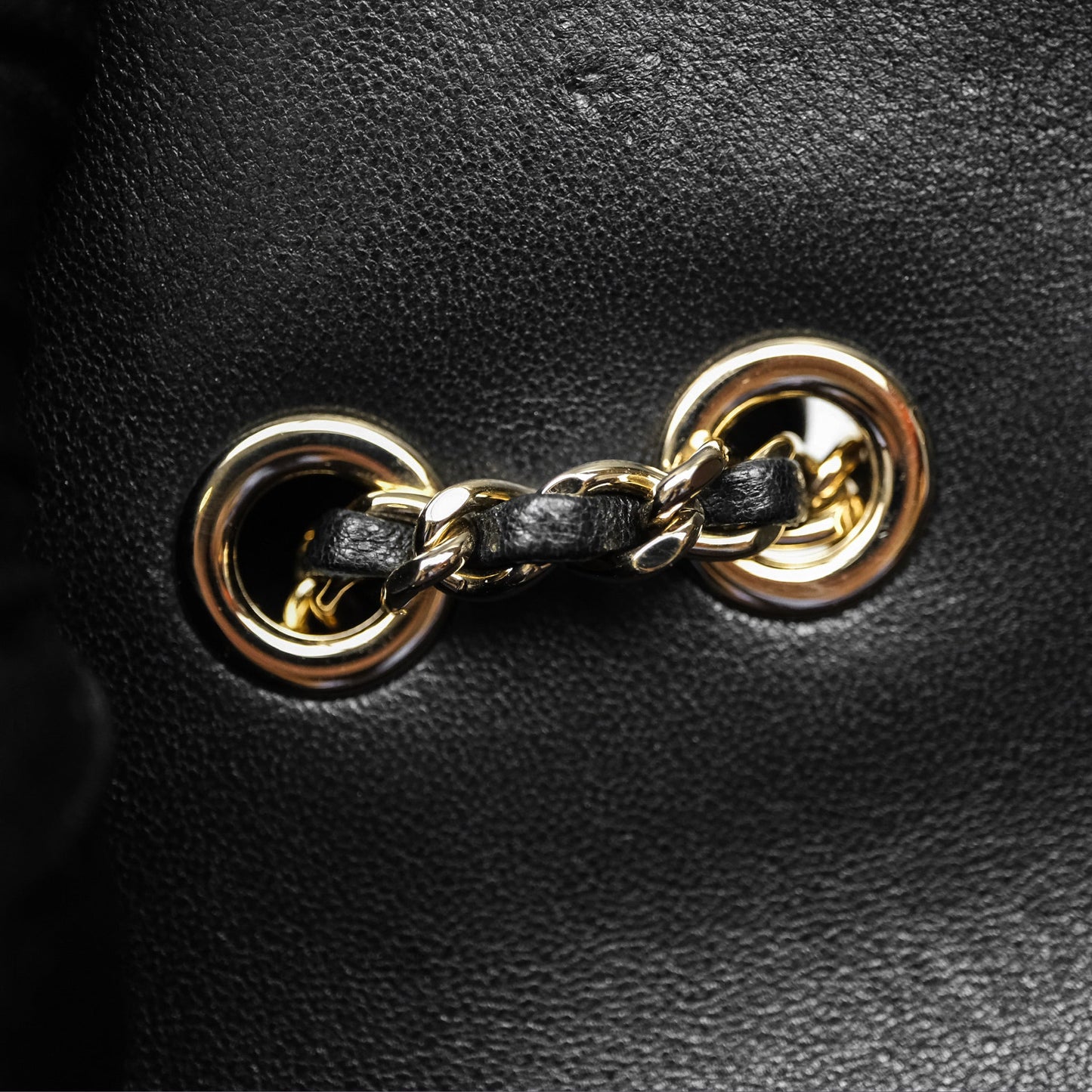 Chanel Beauty Lock Flap Bag Black Calfskin Gold Hardware