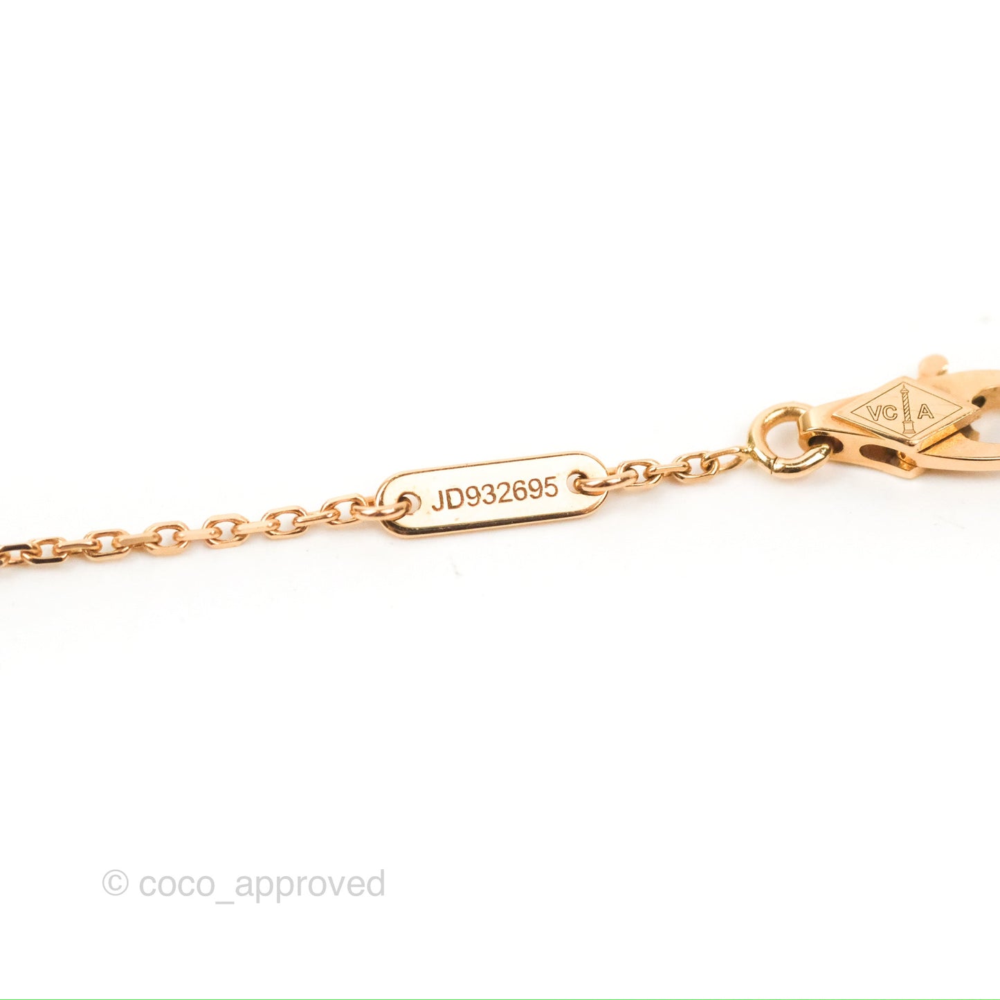 Van Cleef & Arpels Sweet Alhambra 1 Motif Bracelet Rose Gold