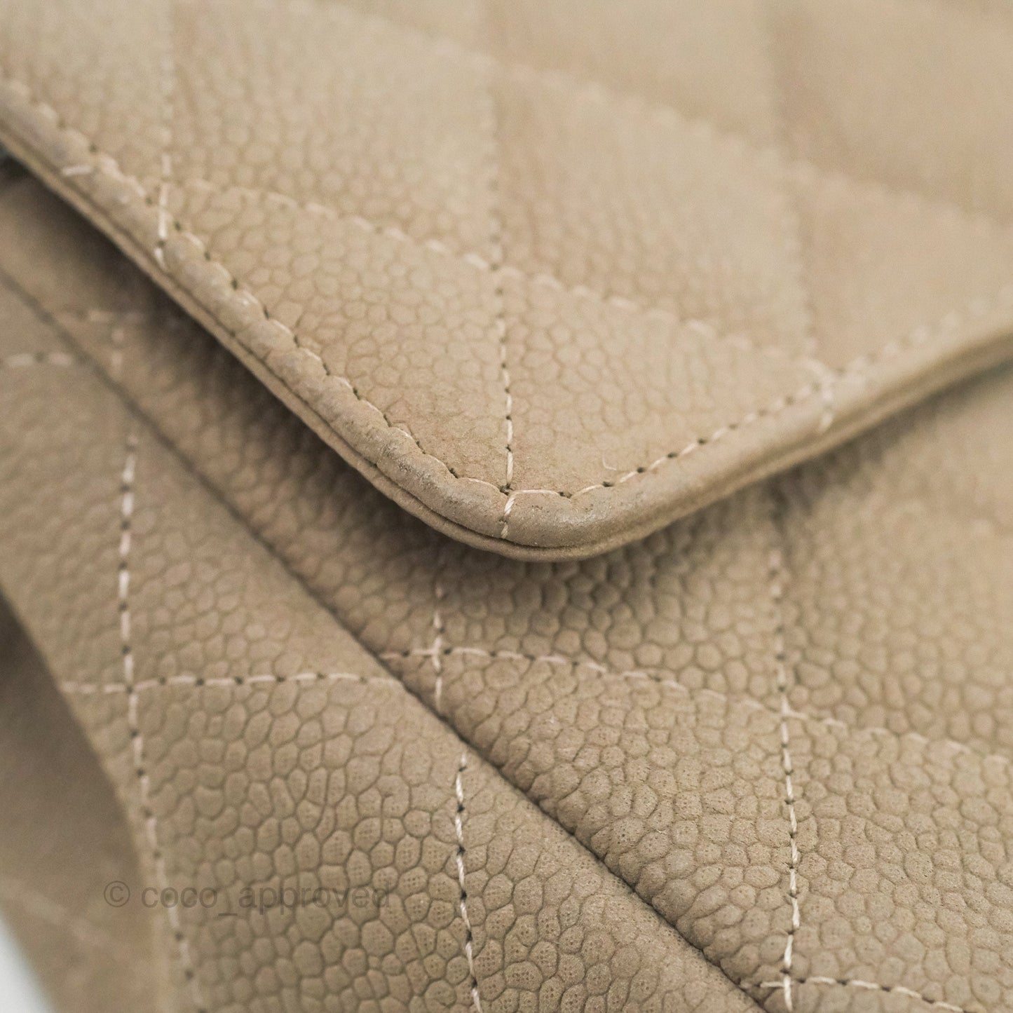Chanel Quilted Mini Rectangular Flap Matte Earthy Grey Caviar Silver Hardware