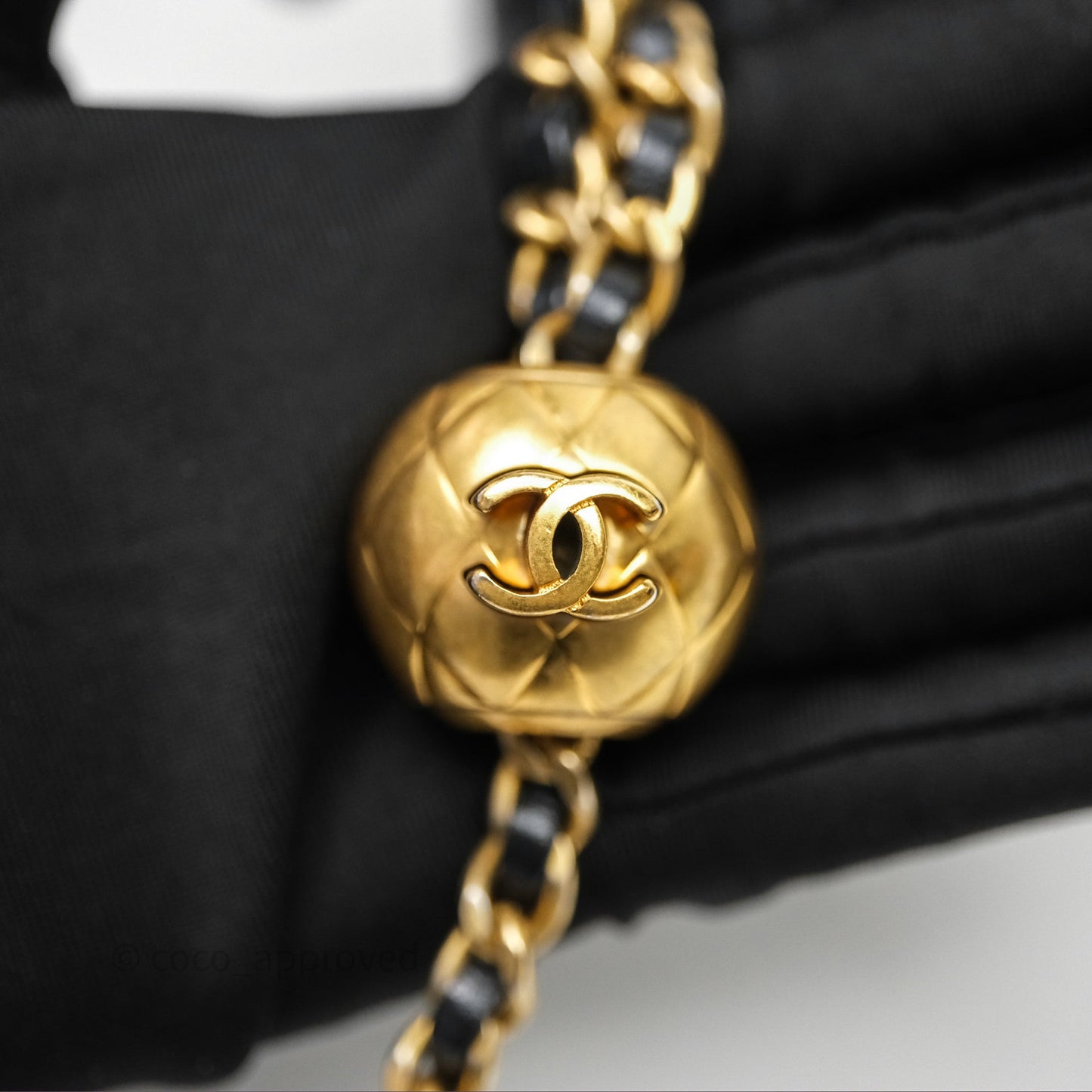 Chanel Mini Rectangular Pearl Crush Quilted Black Lambskin Aged Gold Hardware