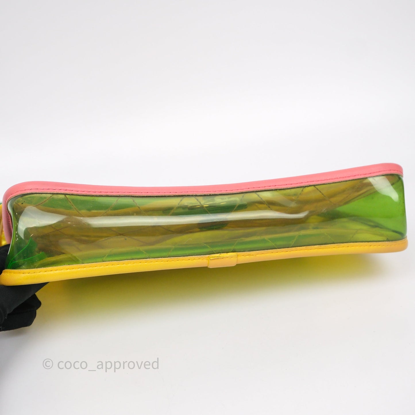Chanel Coco Splash Flap Bag PVC Lambskin Pink/Yellow/Green Silver Hardware