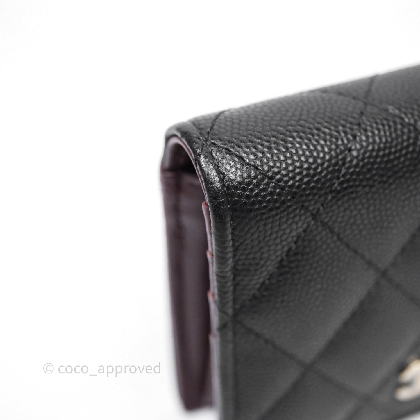 Chanel CC Wallet Black Caviar Gold Hardware