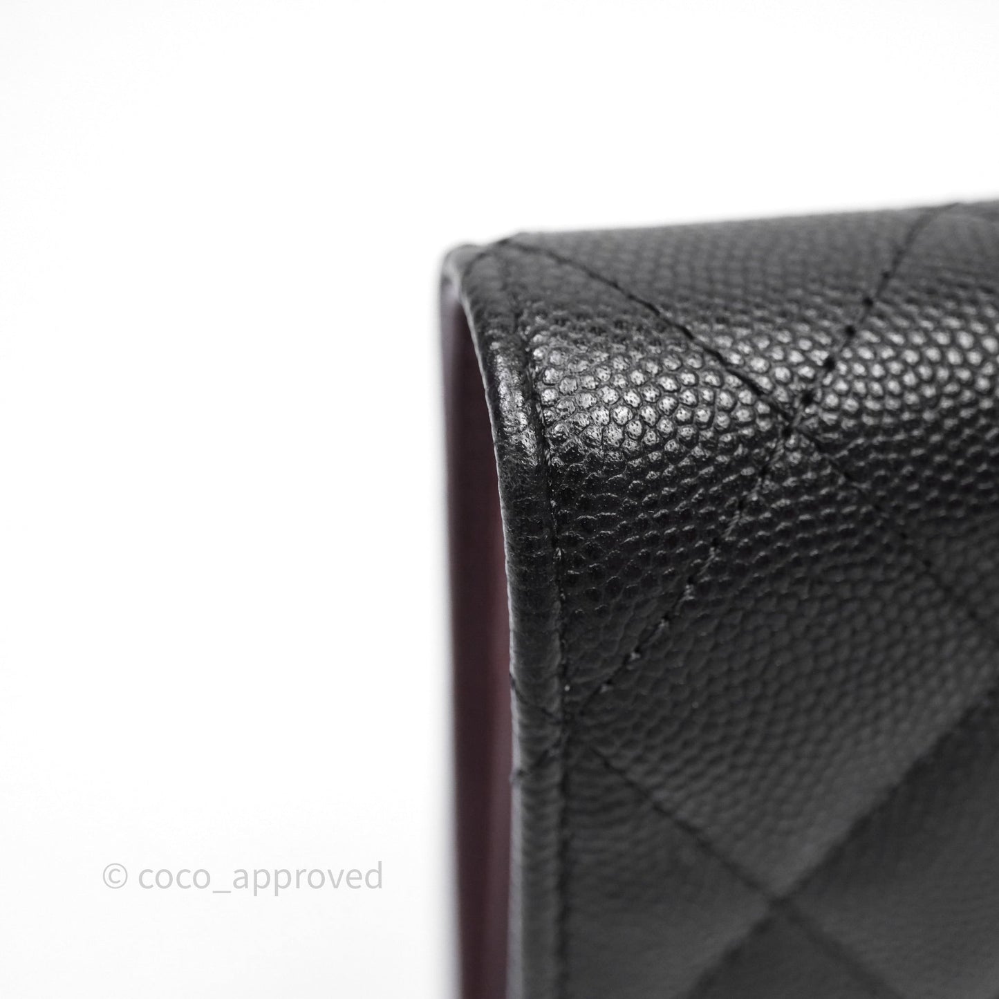 Chanel CC Wallet Black Caviar Gold Hardware