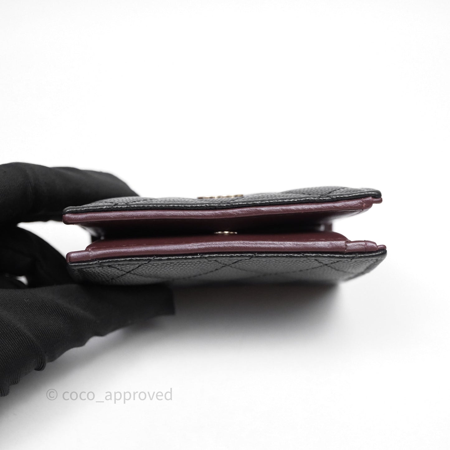 Chanel CC Wallet Black Caviar Gold Hardware