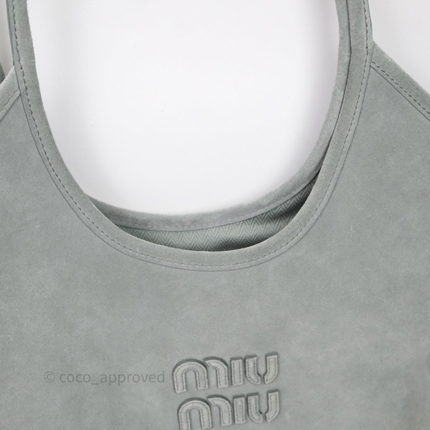 Miu Miu Ivy Green Suede Bag