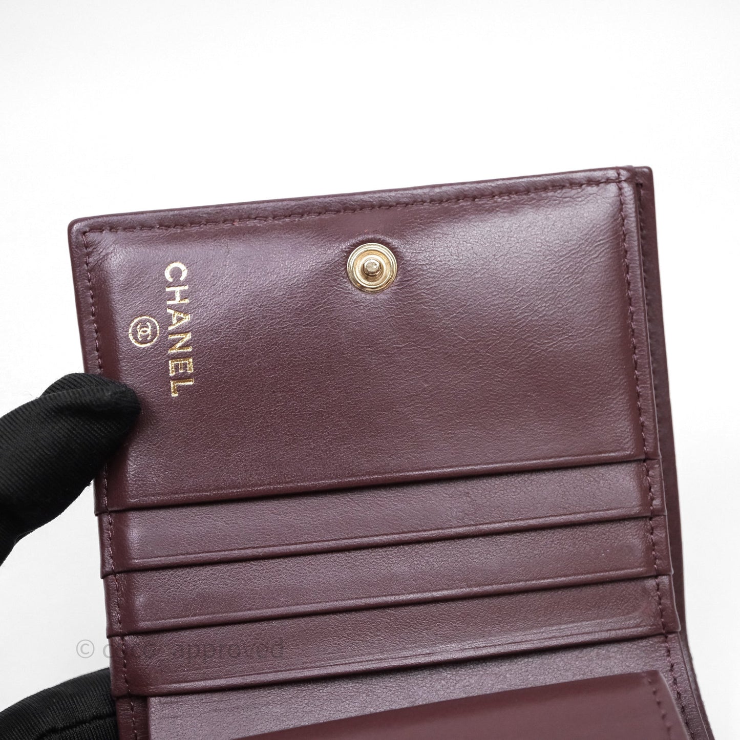 Chanel CC Wallet Black Caviar Gold Hardware