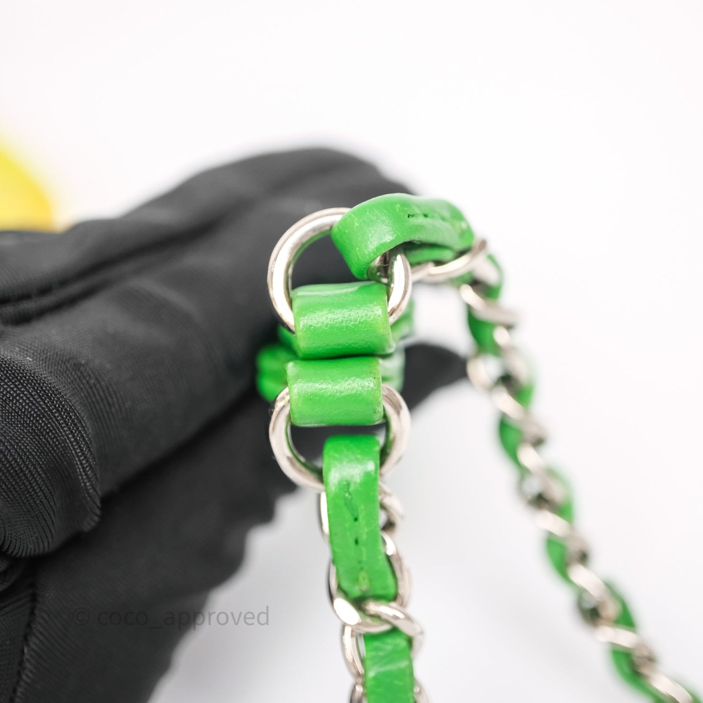Chanel Coco Splash Flap Bag PVC Lambskin Pink/Yellow/Green Silver Hardware