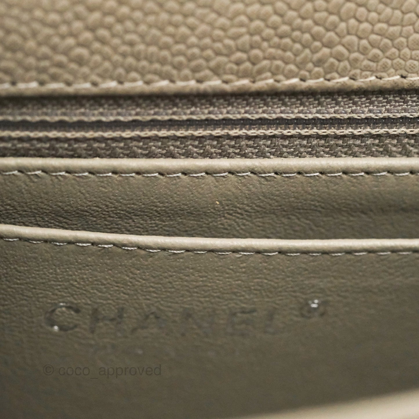 Chanel Quilted Mini Rectangular Flap Matte Earthy Grey Caviar Silver Hardware