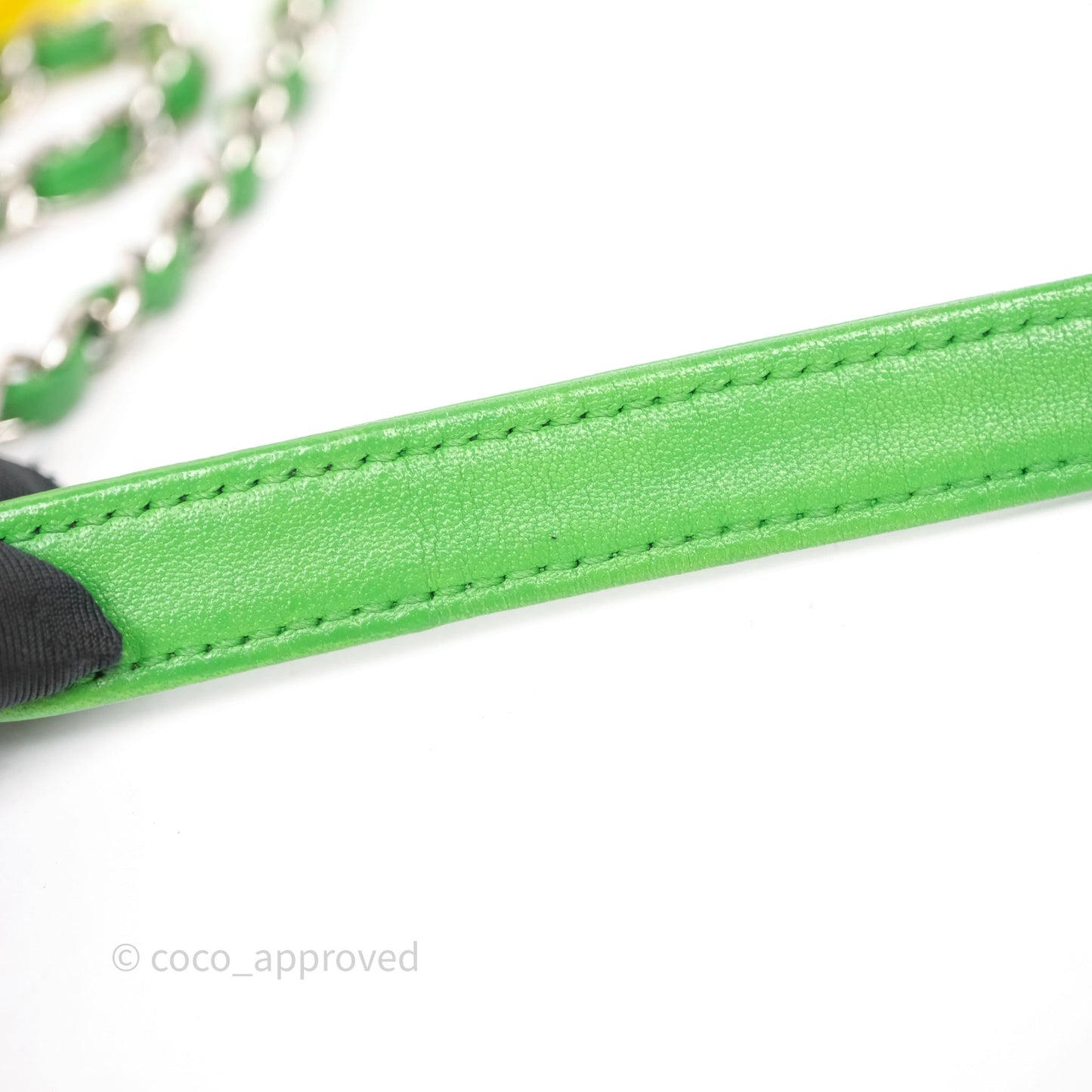 Chanel Coco Splash Flap Bag PVC Lambskin Pink/Yellow/Green Silver Hardware