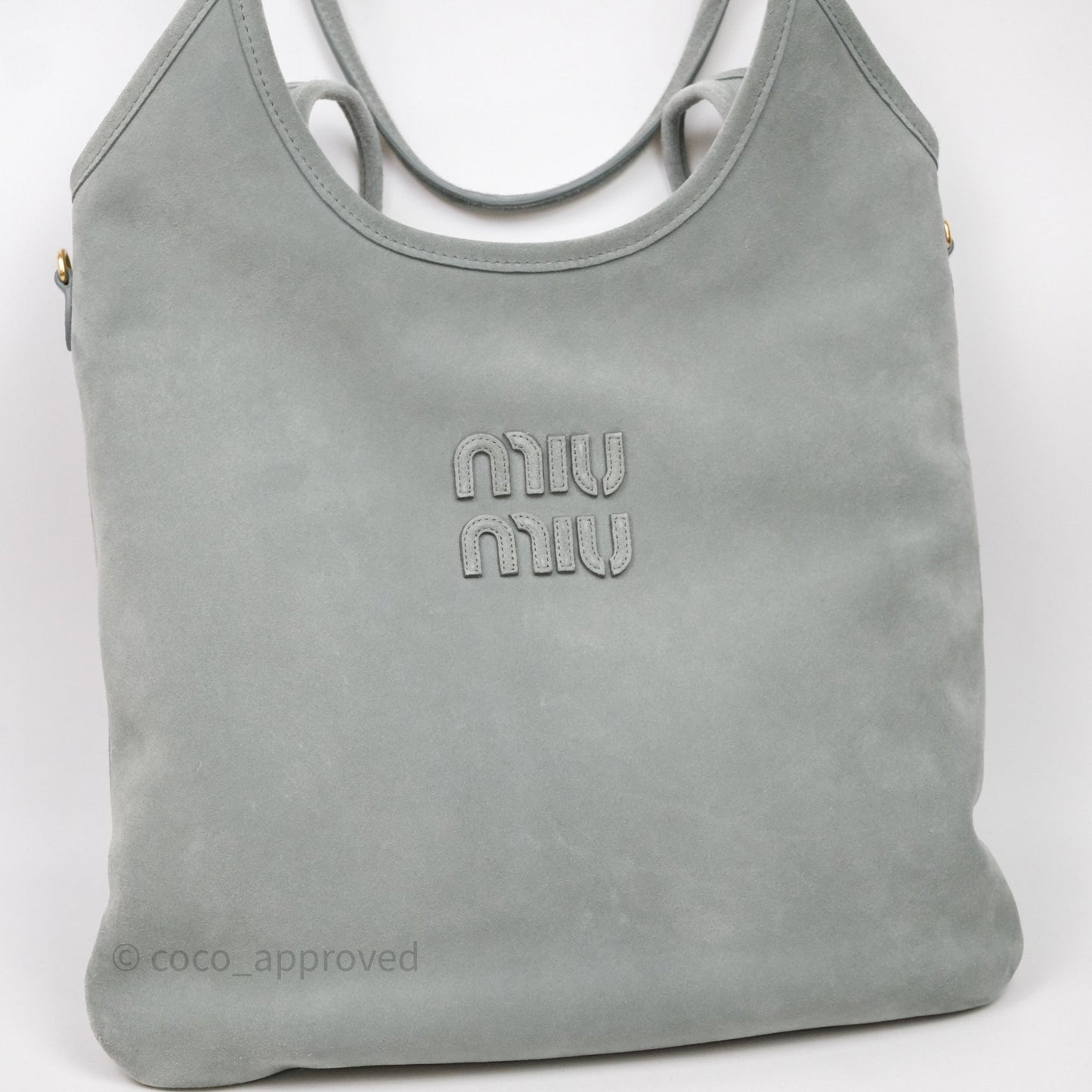 Miu Miu Ivy Green Suede Bag