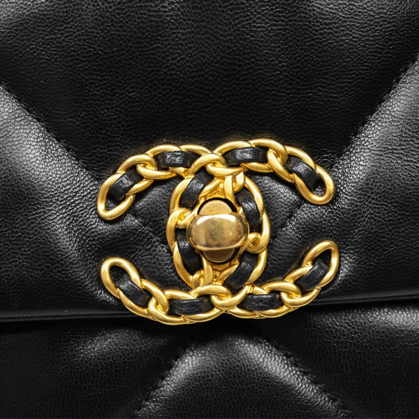 Chanel 19 Small Black Goatskin Mixed Hardware