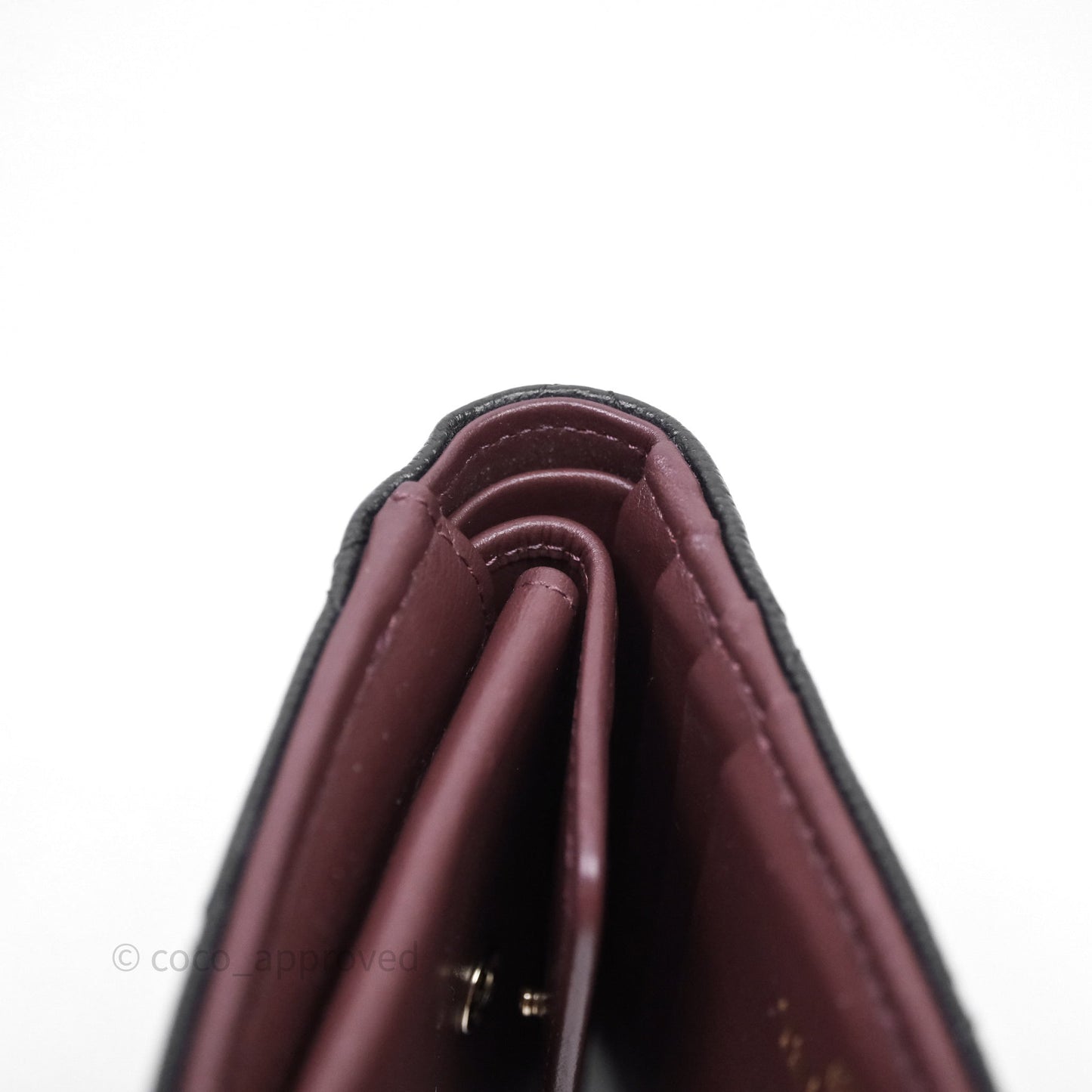 Chanel CC Wallet Black Caviar Gold Hardware
