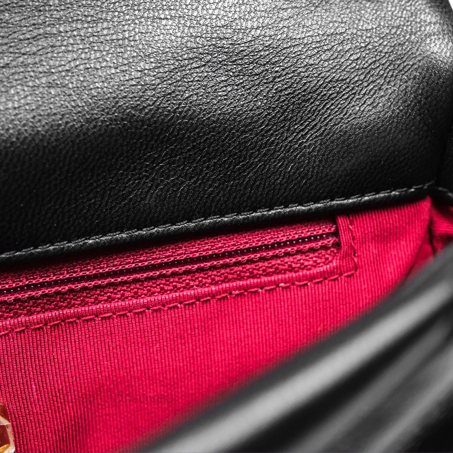 Chanel 19 Small Black Goatskin Mixed Hardware