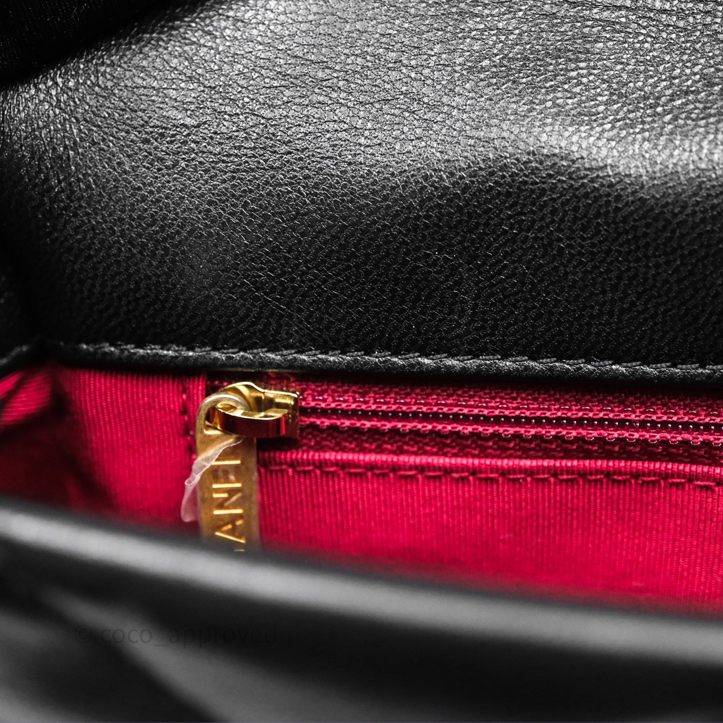 Chanel 19 Small Black Goatskin Mixed Hardware