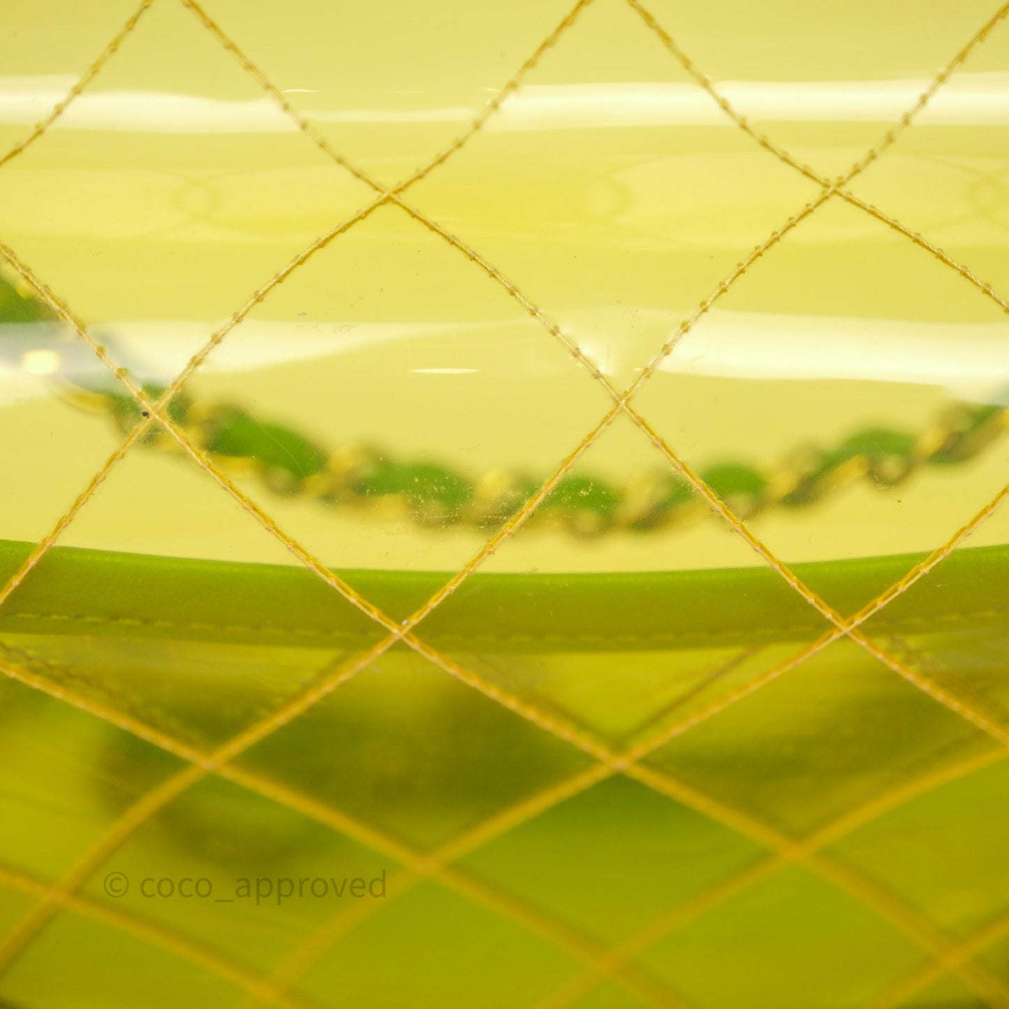 Chanel Coco Splash Flap Bag PVC Lambskin Pink/Yellow/Green Silver Hardware