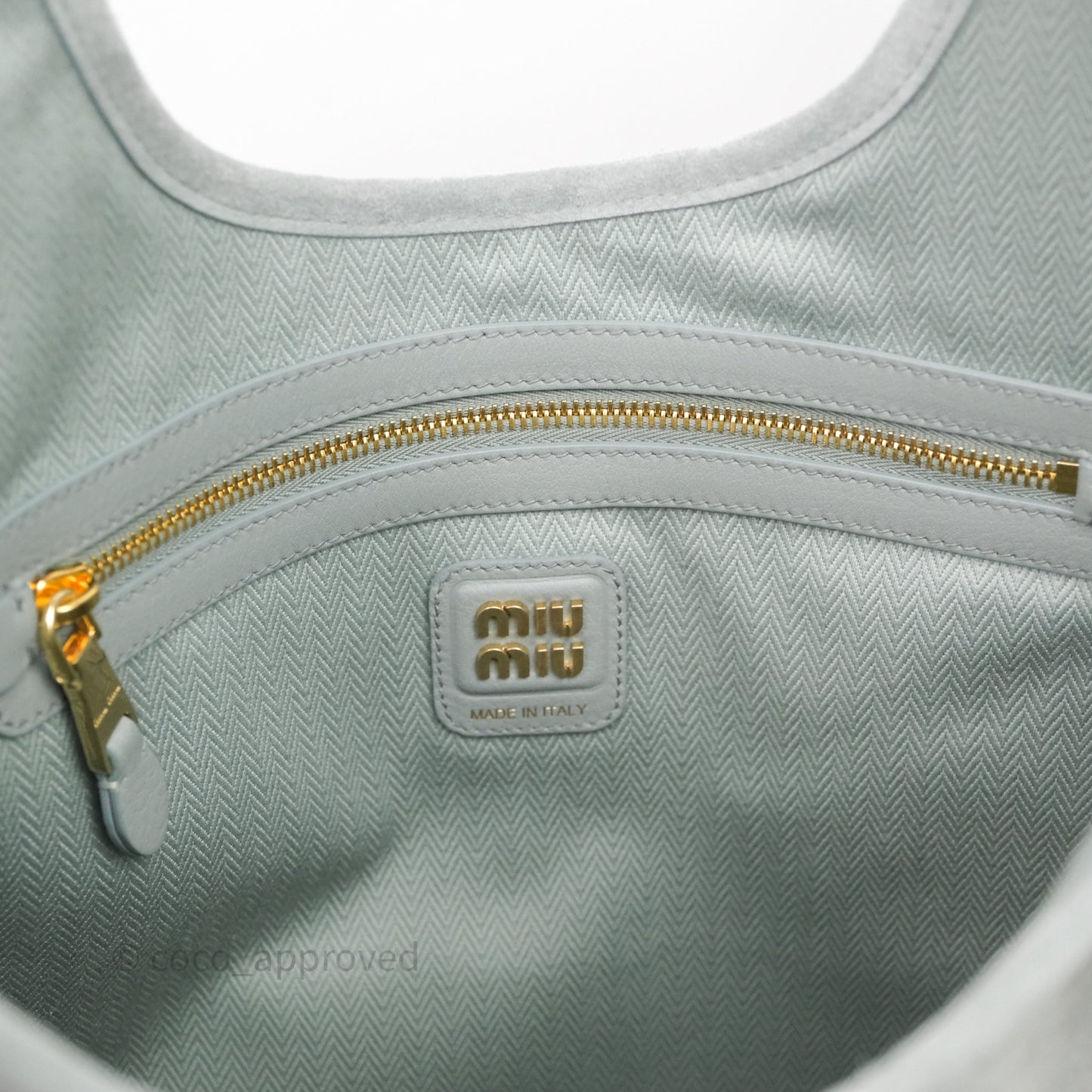Miu Miu Ivy Green Suede Bag
