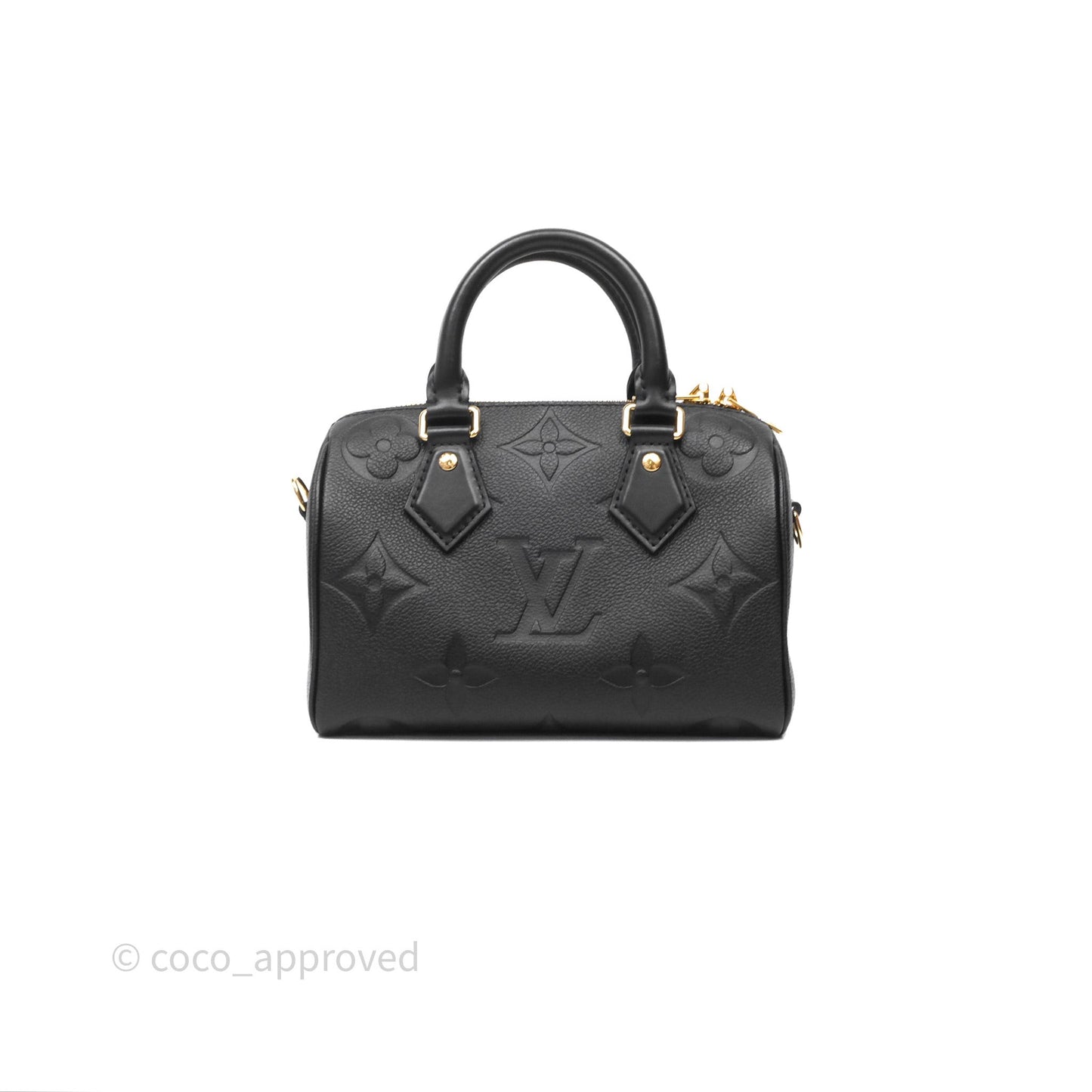 Louis Vuitton Speedy Bandoulière 20 Monogram Empreinte Black