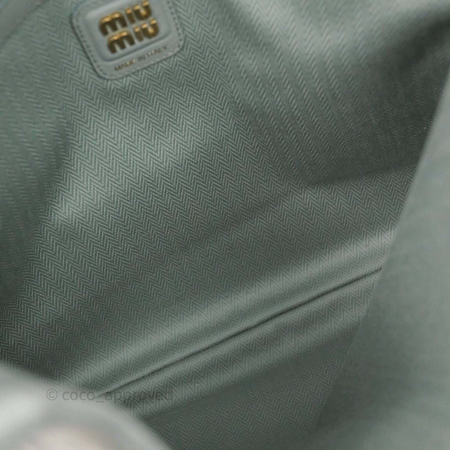 Miu Miu Ivy Green Suede Bag