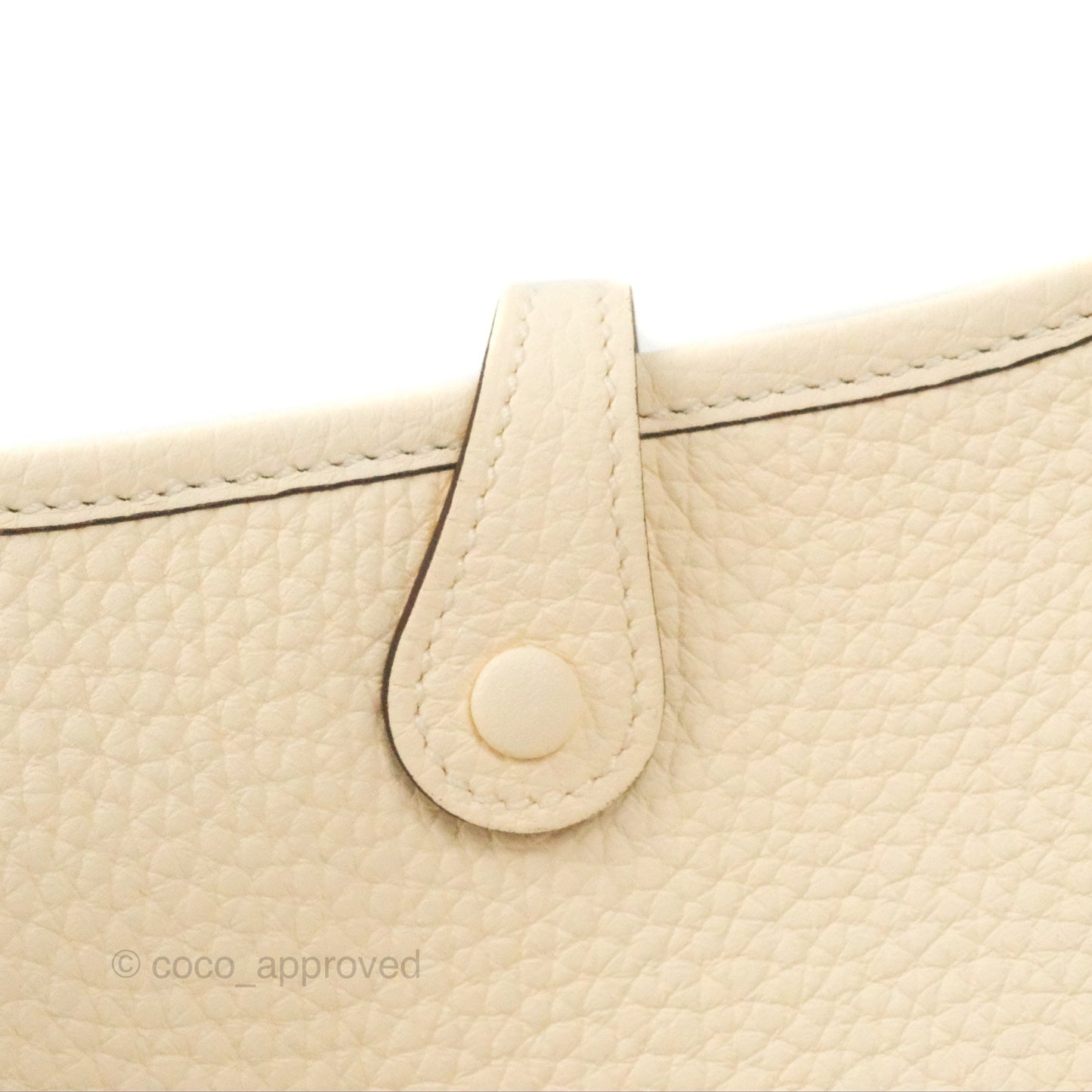 Hermès Mini Evelyne 16 Nata Clemence Palladium Hardware