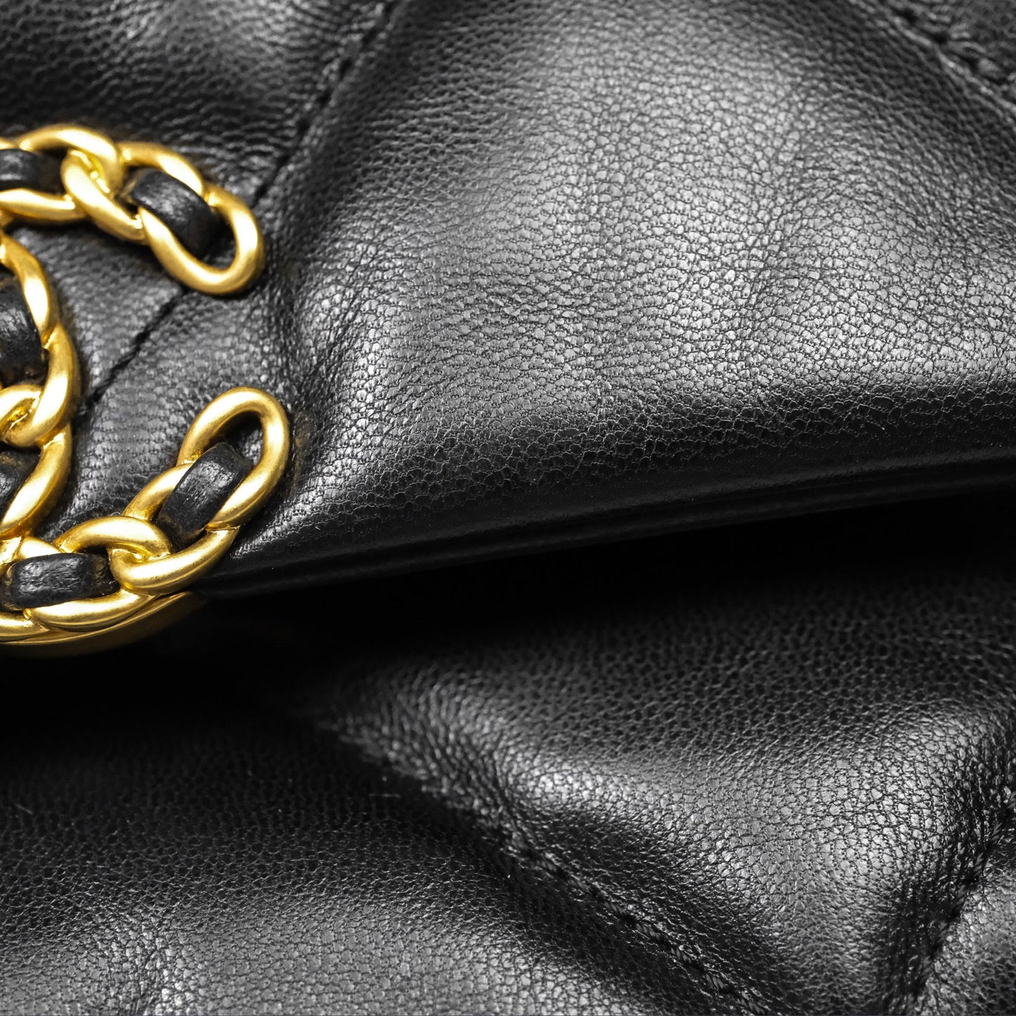 Chanel 19 Small Black Goatskin Mixed Hardware