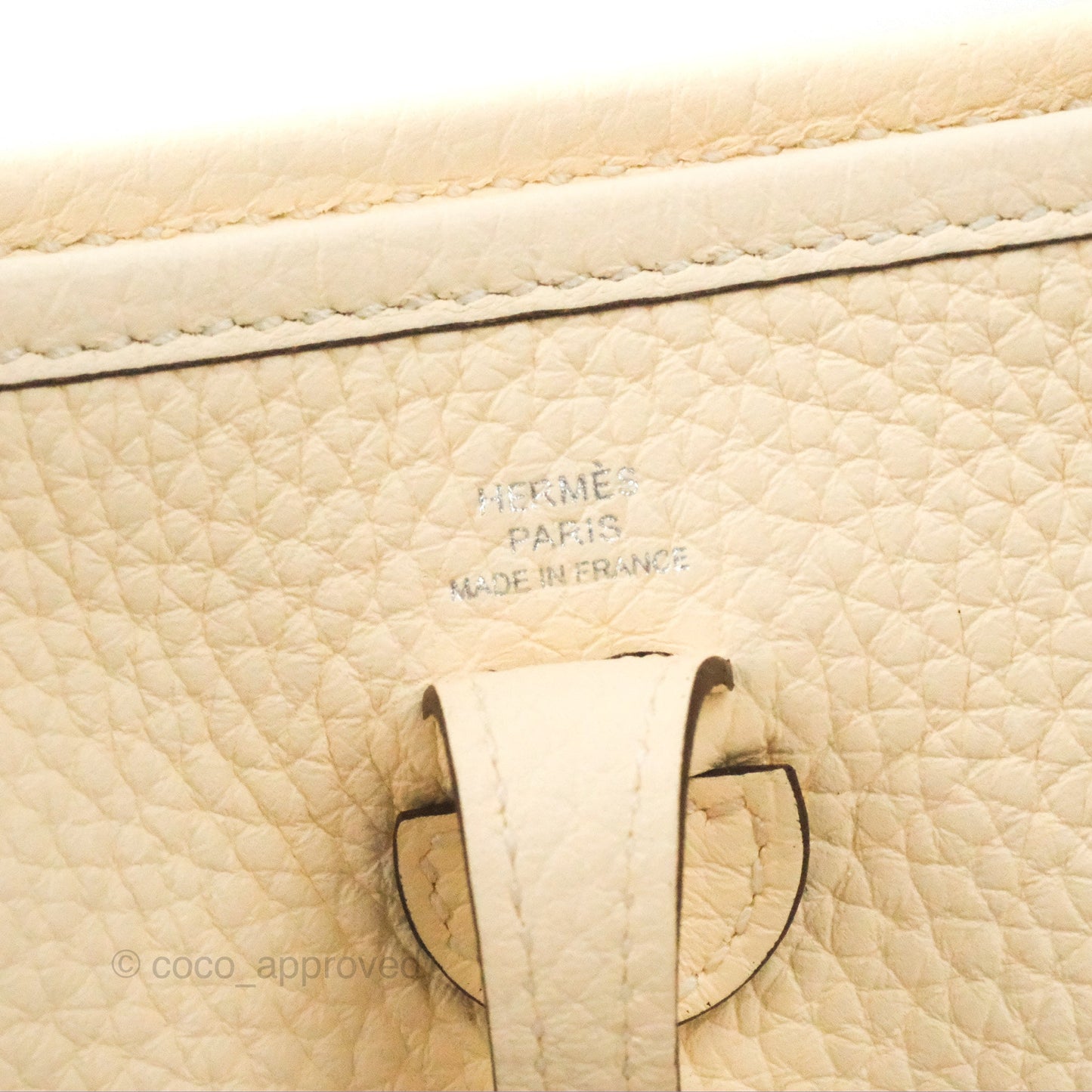 Hermès Mini Evelyne 16 Nata Clemence Palladium Hardware