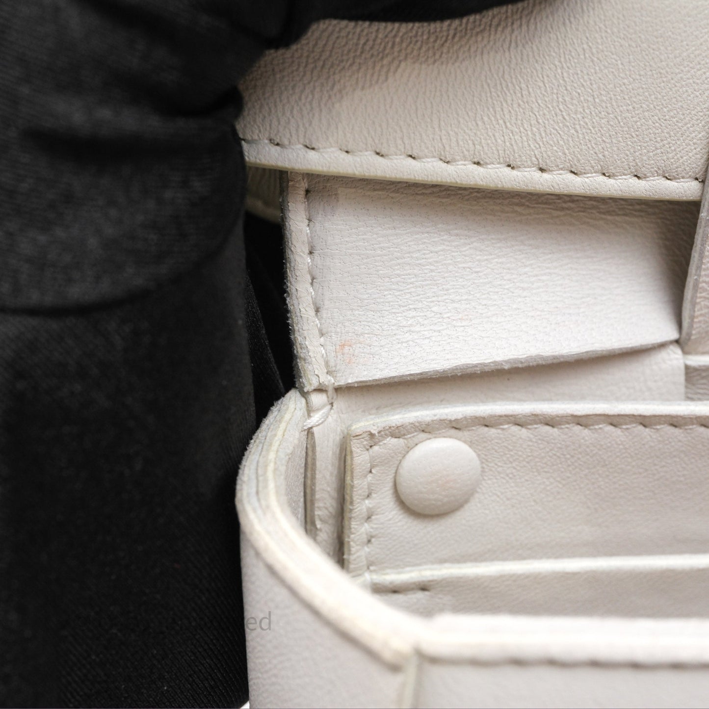 Bottega Veneta Cassette Belt Bag Intreccio White
