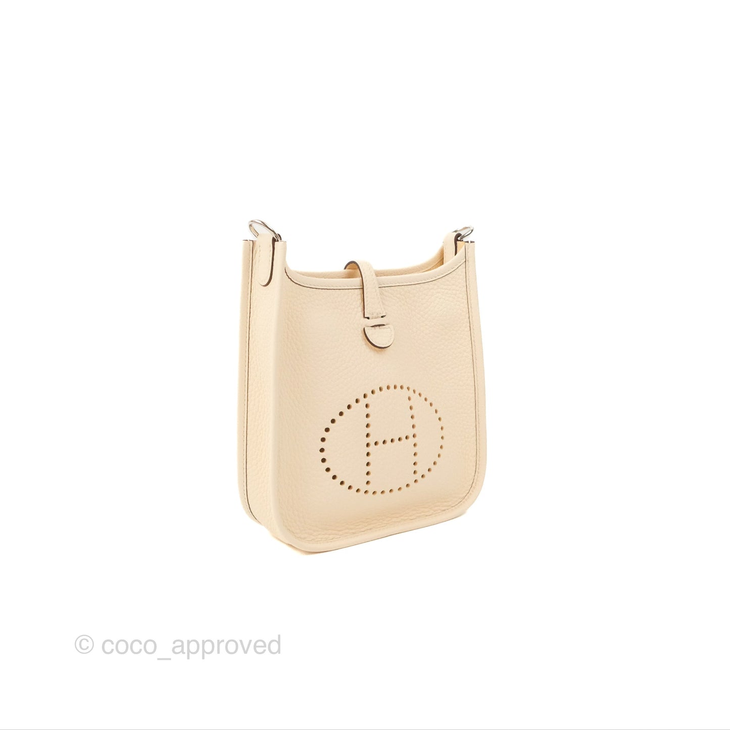 Hermès Mini Evelyne 16 Nata Clemence Palladium Hardware