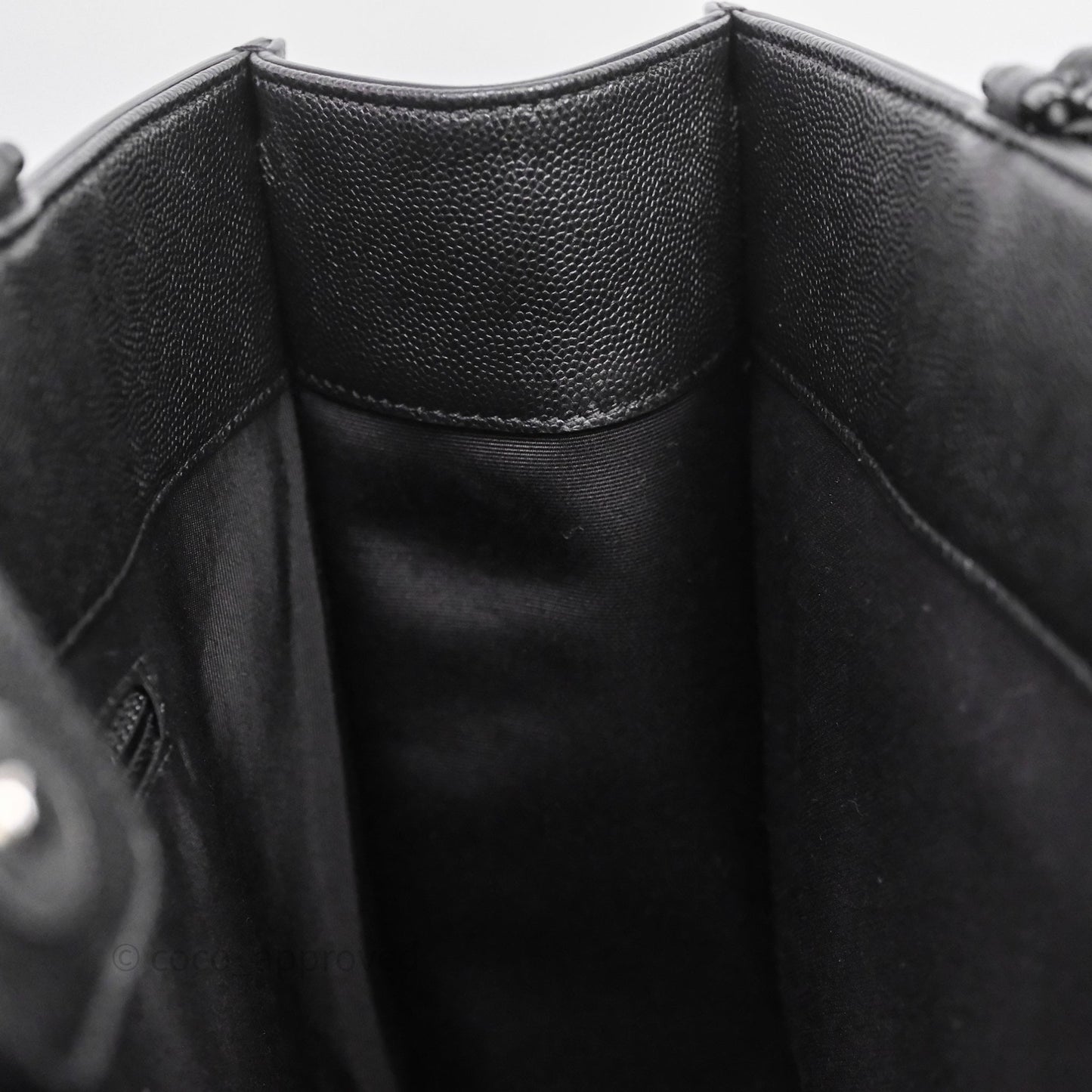 Chanel So Black Quilted Caviar Tote bag