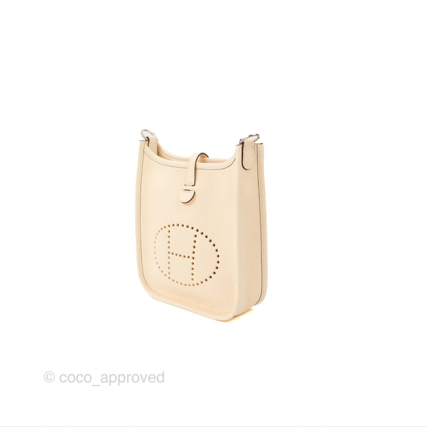 Hermès Mini Evelyne 16 Nata Clemence Palladium Hardware