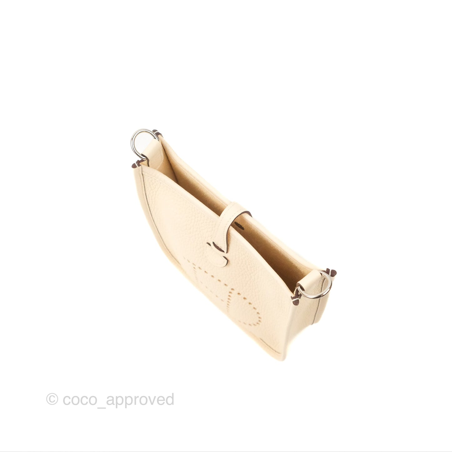 Hermès Mini Evelyne 16 Nata Clemence Palladium Hardware