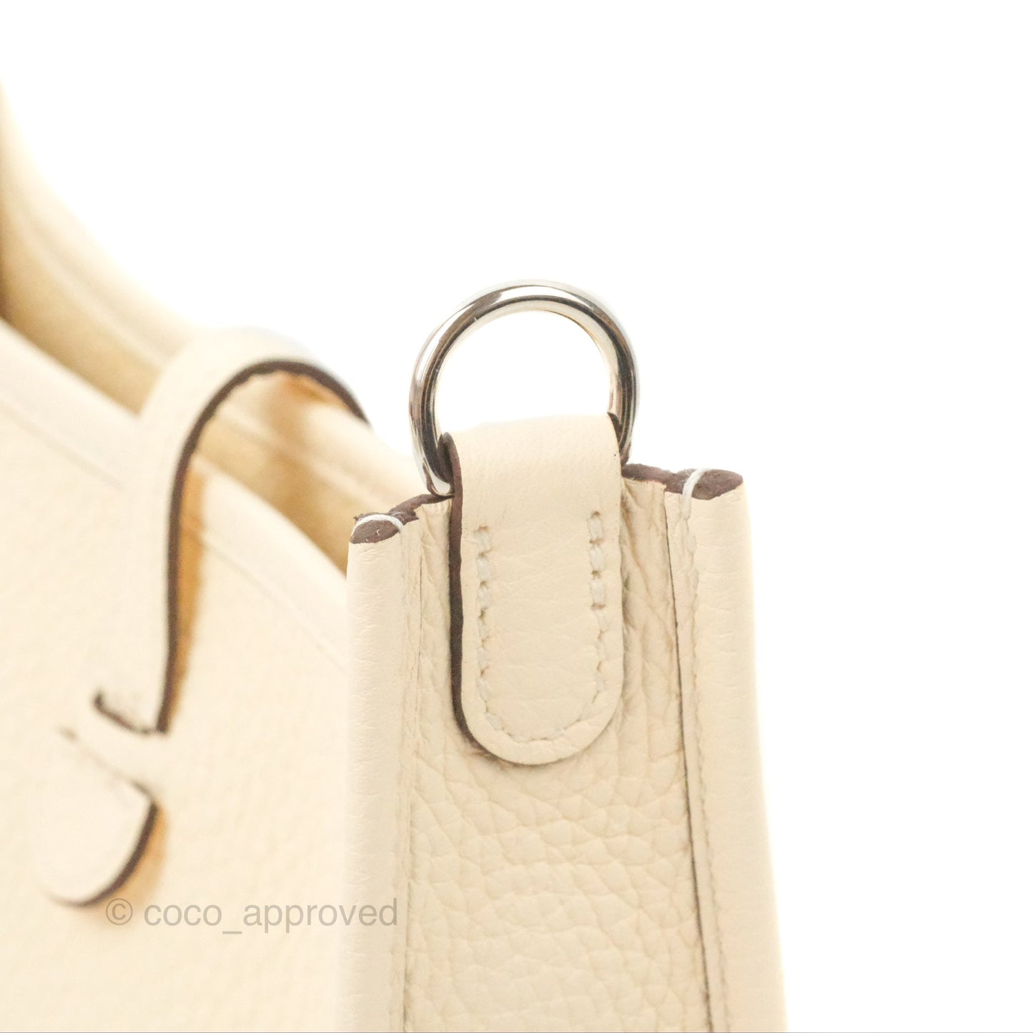 Hermès Mini Evelyne 16 Nata Clemence Palladium Hardware