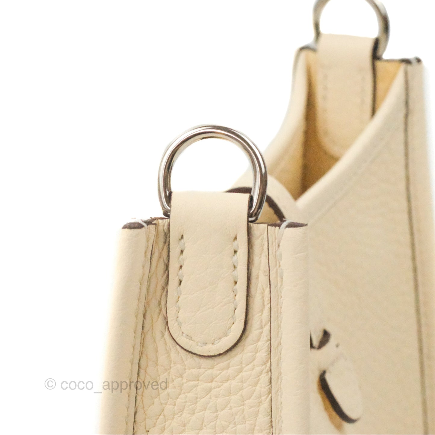 Hermès Mini Evelyne 16 Nata Clemence Palladium Hardware